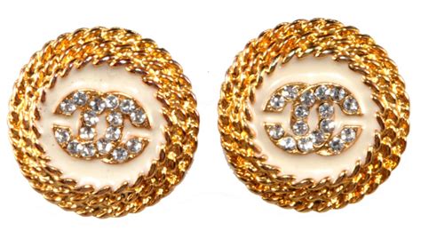 fake chanel earrings vs real|authentic vintage chanel earrings.